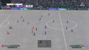 Das Bild zeigt den High Contrast Mode im EA FC 26 Karrieremodus