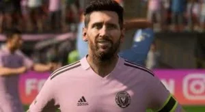 Das Bild zeigt Lionel Messi im EA FC 25 Karrieremodus