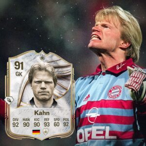 Das bild zeigt Oliver Kahn als Icon im EA FC 26 Karrieremodus 