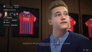 Das Bild zeigt den Jugendspieler Tobias Siegmund in Saison 15 im EA FC 25 Karrieremodus.