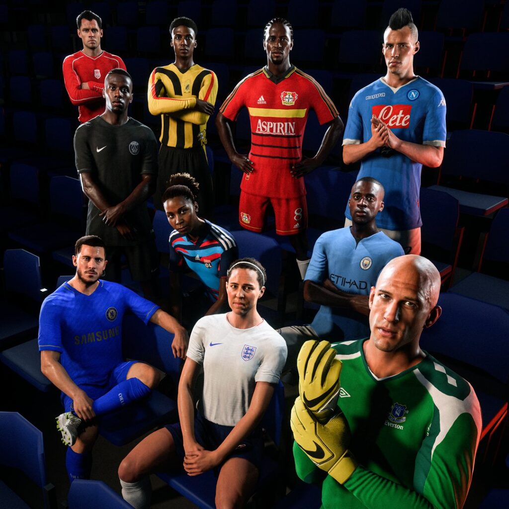 Das Bild zeigt Retro-Triokts im EA FC 26 Karrieremodus