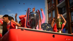 Das Bild zeigt drei Titel in einer Langzeitkarriere im EA FC 25 Karriermeodus, hier könnte eine Fifa-Club-WM helfen